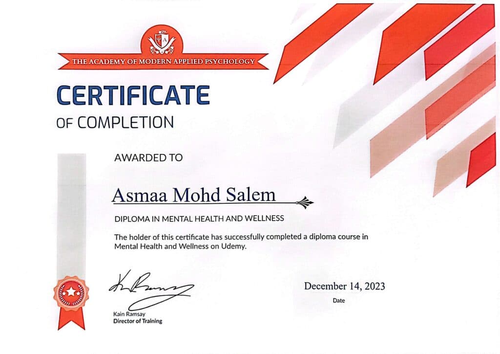 Mental Health Certificate
